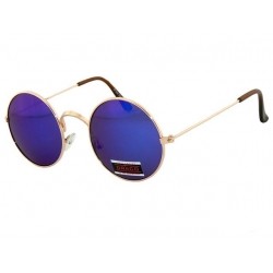 Okulary przeciwsłoneczne - Lenonki lustrzanki niebieskie